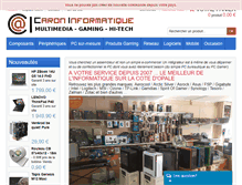 Tablet Screenshot of caron-informatique.fr